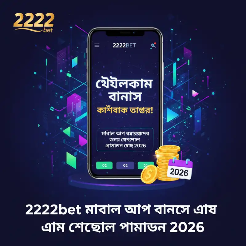 2222bet মোবাইল অ্যাপ বোনাস ২০২৬